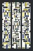 Theo van Doesburg Stained-Glass Composition IV. oil